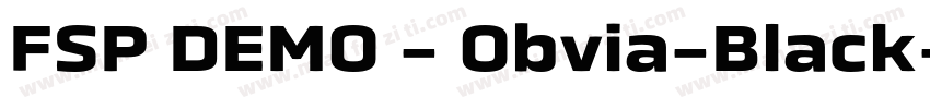 FSP DEMO - Obvia-Black字体转换
